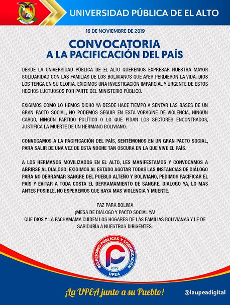 Noticias de la UPEA