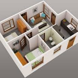 Desain Rumah Minimalis 2 Kamar Tidur 3d