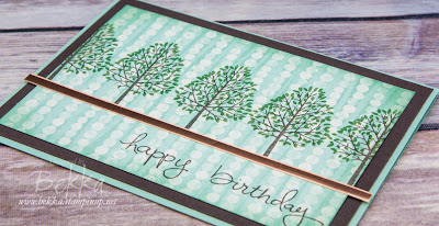 Totally Trees Birthday Card - Great for male birthdays.  Made using Stampin' Up! UK Supplies