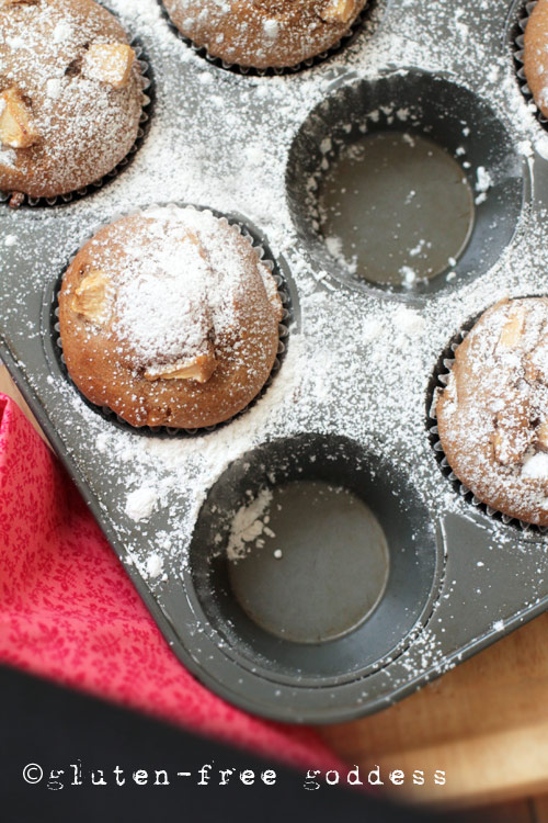 Gluten-Free Apple Cake Muffins, warm from the pan
