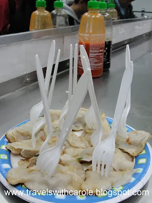 pork dumplings at Fried Dumpling in NYC