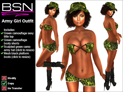 BSN Army Girl Outfit