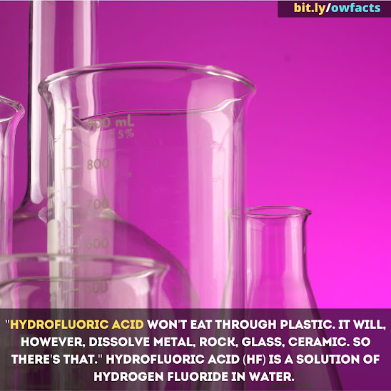 WTF Fact: What acid does not melt plastic?