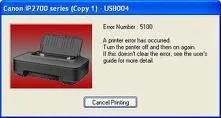 Cara Mengatasi Error 5200 Pada Printer iP2770