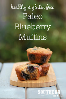 Easy One Bowl Paleo Blueberry Muffins Recipe