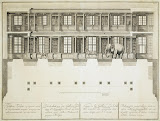 Section of the Hall with Two Tiers of Windows in the Kunstkammer by Christian-Albrecht Wortmann - Interiors art prints from Hermitage Museum