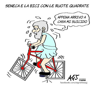 esami di maturità, seconda prova, seneca, matematica, umorismo, vignetta