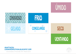 atividade para ensinar clima e tempo para crianças 