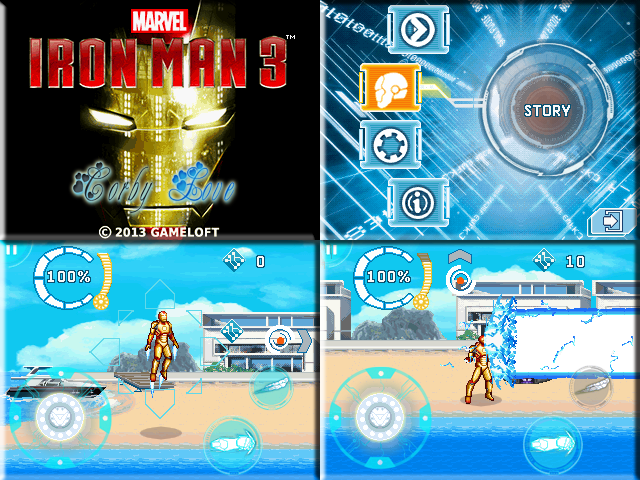 Iron Man 3 240 x 320 Touchscreen Mobile Java Game