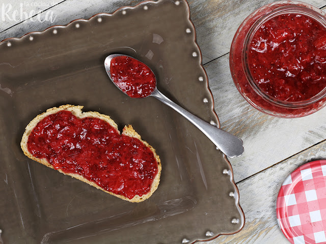 Mermelada de fresas sin azúcar