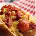 Mac and Cheese Hot Dog with Bacon