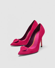 Pink heart pumps from Zara