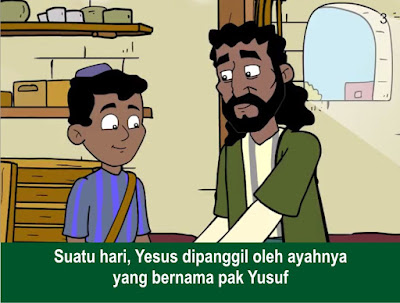 Komik Alkitab Anak: Tuhan Yesus Membantu Orang Tua-Nya