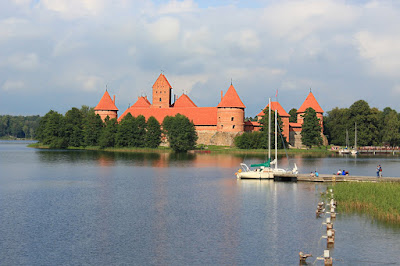 Hrad Trakai - možná nejnavštěvovanější památka v Litvě.