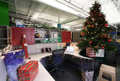 Tweet Decorating office cubicles for christmas holiday decorations