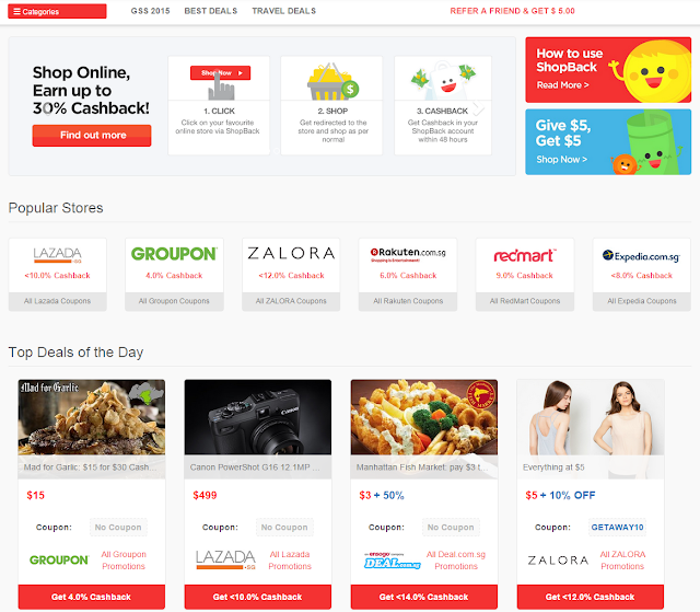 Online Shopping Cashback