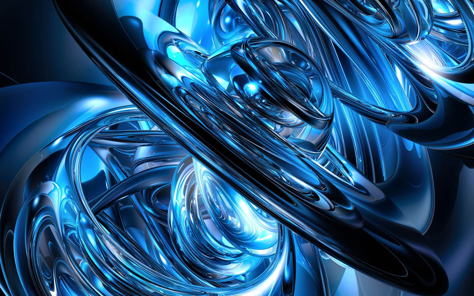 Koleksi Wallpaper  Biru 3D  Abstrak Keren 