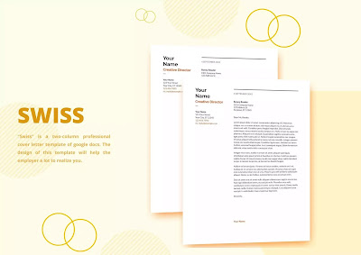 Swiss cover letter template google docs