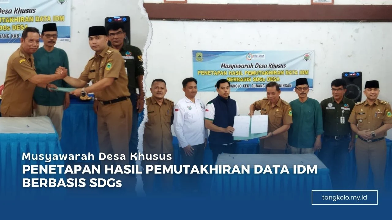 Kepala Desa dan BPD Tetapkan Hasil Pemutakhiran Data IDM