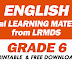 ENGLISH - Official Learning Materials from LRMDS (GRADE 6) FREE Download