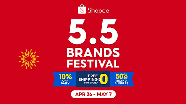 Shopee 5.5 Sale 2022 'Brands Festival' offers free shipping, 10% off vouchers, more