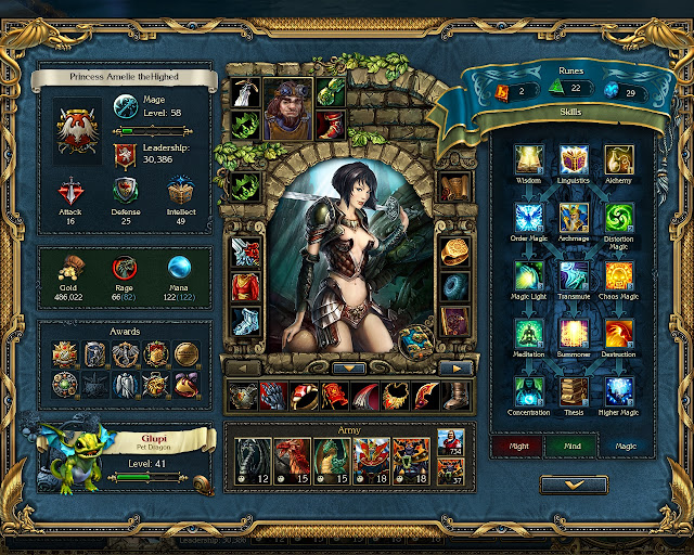 King's Bounty: Crossworlds - Hero Decriptive Screenshot