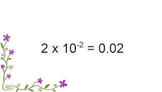 2 times 10 to the -2 power is 0.02