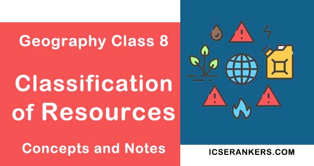 Classification of Resources- Geography Guide for Class 8