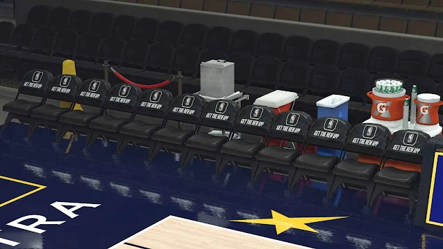 NBA 2K24 30 Teams National Broadcast Arenas (Bench Seats)