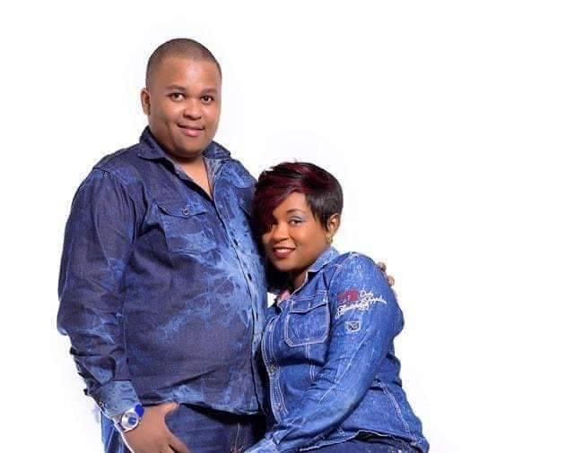 DJ Brownskin Fullu with his wife Sharon Njeri photo