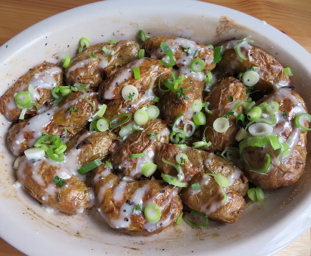 Buffalo Crispy Baked Potatoes