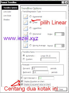 membuat regresi excel