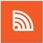 Feed Subscription Icon Button Square