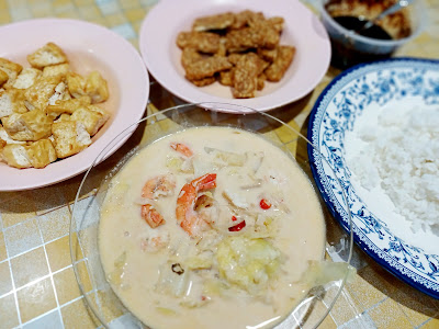 Menu Sayur Lemak Kobis Dengan Udang