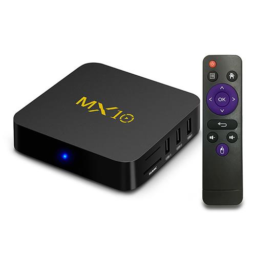 MX10 Android 8.1 Oreo RK3328 4GB DDR4 32GB eMMC KODI 18.0 4K HDR TV BOX 802.1.1 b/g/n WIFI LAN VP9 HDMI USB3.0 – Black