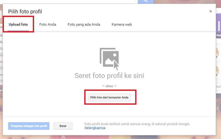 Cara Mengganti Foto Profil Di Email Gmail Azmi Design