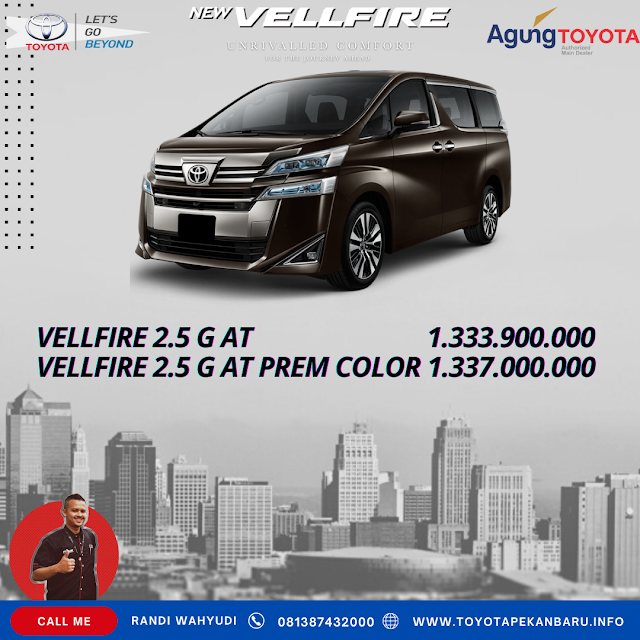 Harga Toyota Vellfire di Pekanbaru Riau