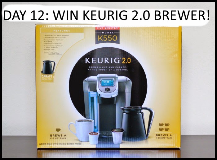 12 Days of Christmas Giveaways Day 12 Keurig 2.0 Brewer