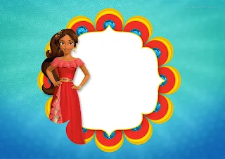 Elena of Avalor Free Printable Invitations, Labels or Cards.