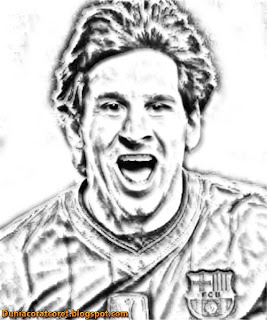 Download Foto Sketsa Lionel Messi