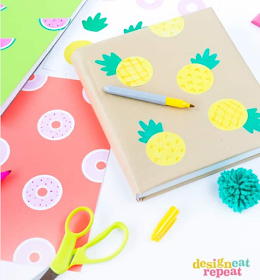 pineapple DIY school supplies