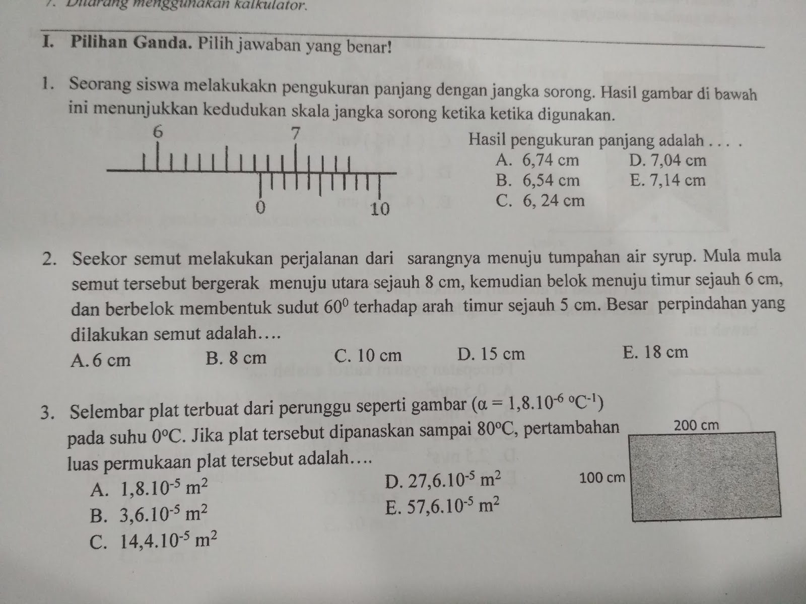 Ruang Kelas Pembahasan Soal Try Out 1 Usbn Unbk Fisika Ktsp 2006