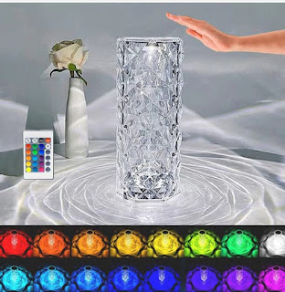 Crystal Table Lamp USB Charging Touch Lamp touch operations