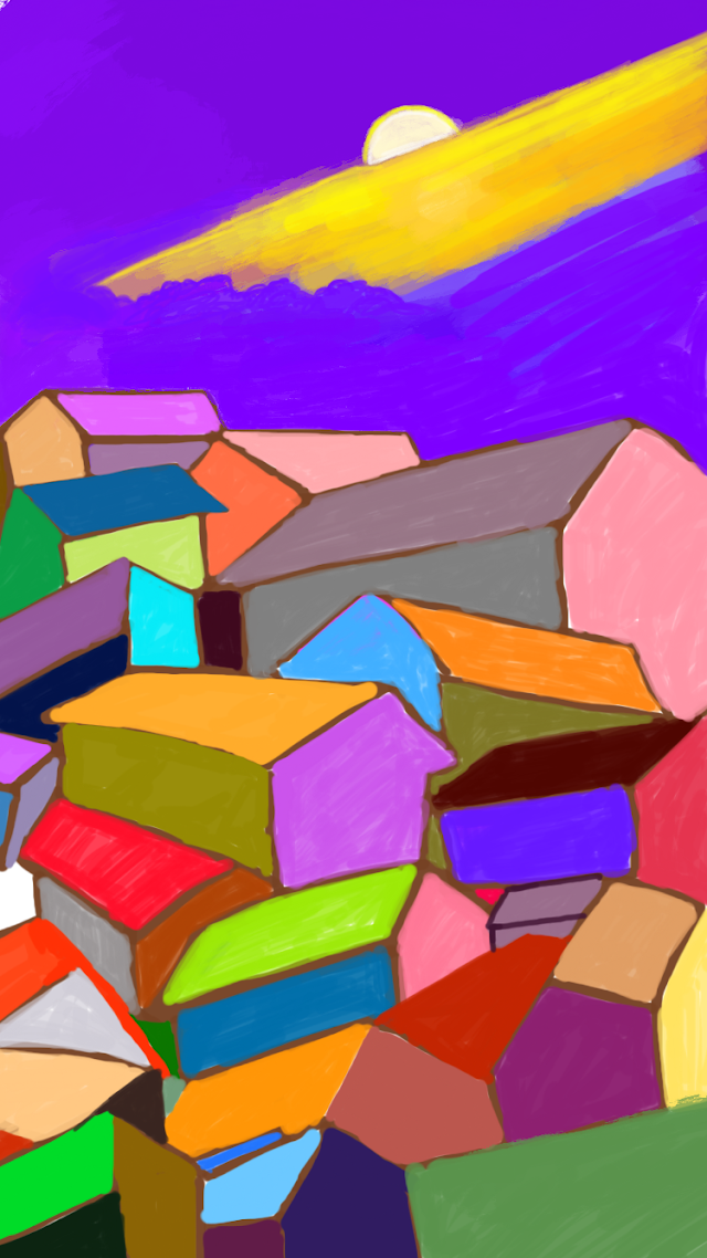 Dharavi, Clear the Crap - See the Sun- A Quick Painting
