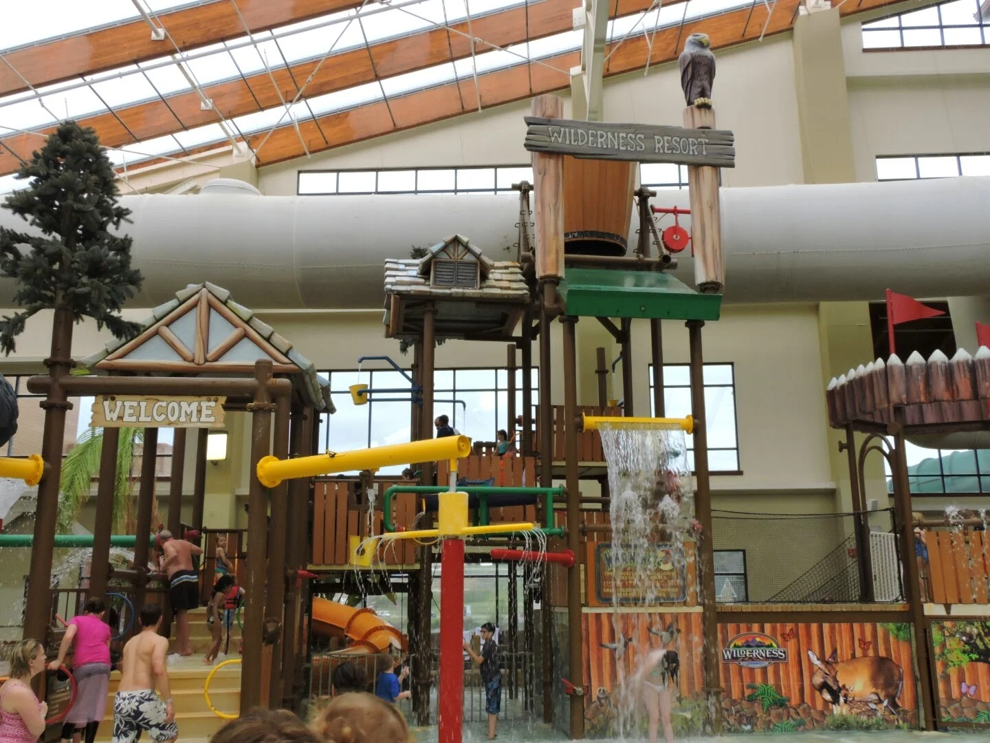 Spring Break at the Smoky Mountains Tennessee  (Wilderness at the Smokies indoor pool)  via www.productreviewmom.com