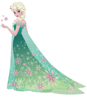 Elsa de frozen fever para imprimir