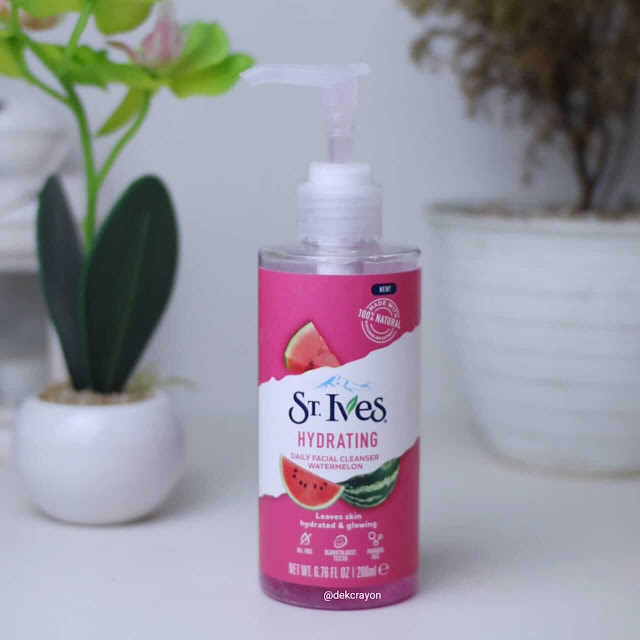 st ives hydrating watermelon daily facial cleanser
