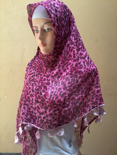  Jilbab  Obama  Motif Macan Leopard Grosir Jilbab  Murah I 