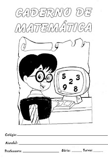 Capa de caderno matemática