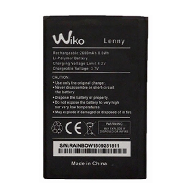 Thay pin điện thoại wiko leny chính hãng